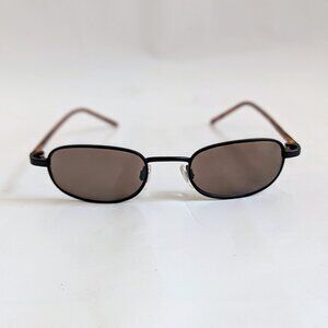 NWT Vintage 90's Retro Rectangle Combo Sport Sunglasses (M. Black/Tortoise)